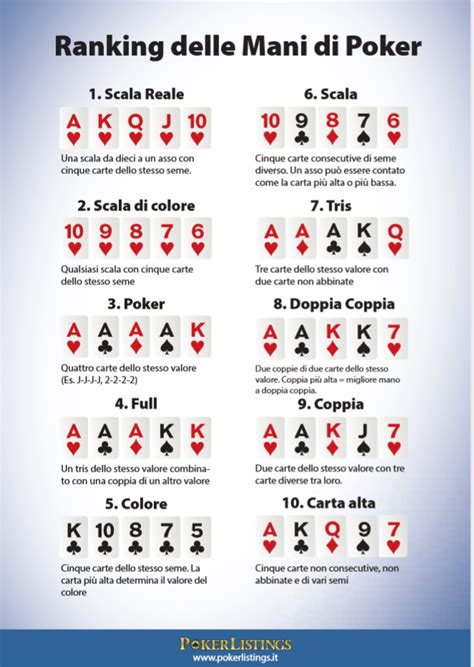 poker regole colore
